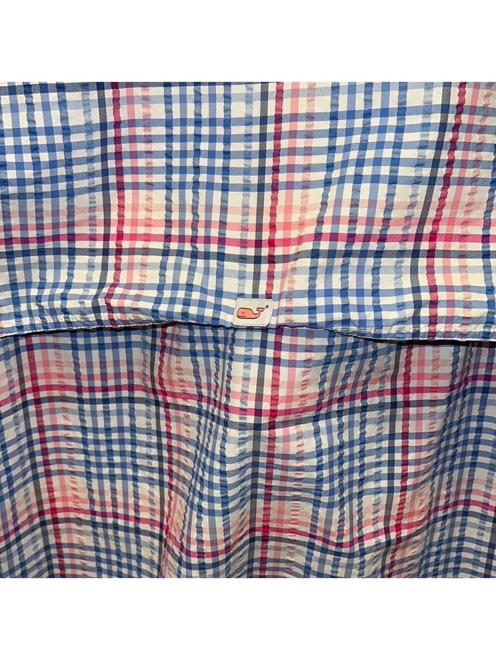 Vineyard Vines seersucker harbor shirt w vented back L - Picture 6 of 12